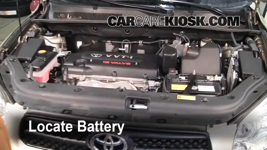 2007 Toyota RAV4 2.4L 4 Cyl. Battery Replace